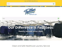 Tablet Screenshot of faultlesslinen.com